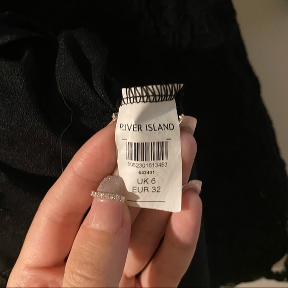 River island black lace dress size UK6 - Picture 5 of 6